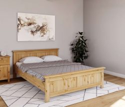 Home affaire Massivholzbett »Juventus, Bett, Massivholzbett, Holzbett, Bettrahmen«, (Breite/Belastbarkeit 140cm/180 KG), Breite 90 cm, aus massiver Kiefer, FSC®-zertifiziert