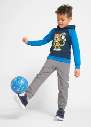 bonprix Lässige Thermohose mit kuscheligem Baumwollfuttergrau 140Knaben