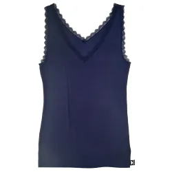 like it Achseltop mit tiefem V-Ausschnitt mit Spitze