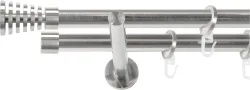 SN DECO GROUP Gardinenstange Ø 19 mm 2 läufig-läufig Fixmass;kürzbar