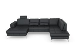 sit&more Wohnlandschaft »Bendigo V«, inklusive Sitztiefenverstellung, Bodenfreiheit 15 cm, wahlweise in 2 unterschiedlichen Fussfarben