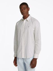 Tommy Hilfiger Langarmhemd »FLEX POPLIN AOP SF SHIRT«, mit Alloverprint