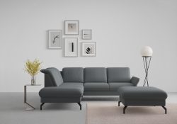 sit&more Ecksofa »Fashion«, wahlweise mit Kopfteilverstellung und Vorziehsitz, motorisch