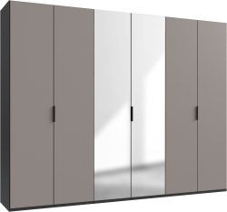 Wimex Kleiderschrank »Oxford by fresh to go, in 3 Breiten, Made in Germany«, (wahlweise mit oder ohne Spiegel), mit hochwertigen Falttüren für den perfekten Überblick