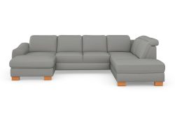sit&more Wohnlandschaft »Durness«, mit Federkern und hochwertigen Massivholzfüssen, wahlweise mit Kopfteilverstellung, optional mit Bettfunktion und Stauraum
