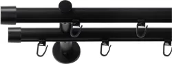 SN DECO GROUP Gardinenstange Ø 19 mm 2 läufig-läufig Fixmass;kürzbar