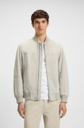 BOSS ORANGE Lederjacke »Johice«, aus weichem Ziegennappaleder Premium Herrenmode Leather Blouson Bomber