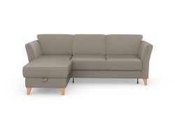 sit&more Ecksofa »Visby«, Wahlweise mit Bettfunktion und Bettkasten, frei im Raum stellbar, mit Federkern, auch erhältlich in dem besonders leicht mit Wasser zu reinigendem 