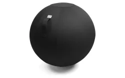 LEIV Sitzball, Stoffbezug in Canvas-Optik, 700 - 750 mm, schwarz VLUV