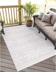 Carpet City Teppich »Santorini«, rechteckig, 5 mm Höhe, 3D-Effekt, für Wohnzimmer, Flur, Küche, Wintergarten, Balkon, Wetterfest & UV-beständig