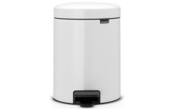 BRABANTIA, BRABANTIA - Treteimer NEWICON - weiss - Metall - 26.6cm/20.6cm