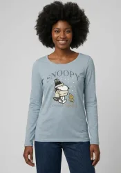 KangaROOS Langarmshirt mit Rundhals, hüftlang, schmale Passform, aus Jersey
