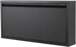 Schuhschrank Aldo Schwarz Stahl 75 cm 37.5 cm - Schuhschrank