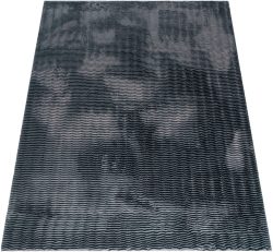 Paco Home Hochflor-Teppich »Arnheim 743«, rechteckig, Uni Farben, Wellen Muster, besonders weich, Hoch-Tief Effekt