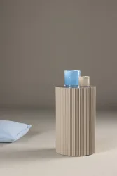 Venture Home Beistelltisch Ablagetisch, MDF, strukturierte Seiten, kompakt, dekorativ