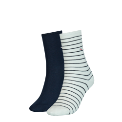 Tommy Hilfiger Duopack, Wadenlange Socken Damen Weiss 35-38