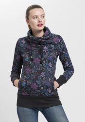 Ragwear Sweatshirt »NESKA O«, Kapuzen-Sweater mit asymetrischem Schalkragen
