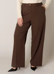Base Level Curvy Bundfaltenhose 