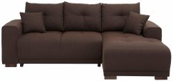 Home affaire Ecksofa »Viborg«, mit Regal in der Armlehne, wahlweise mit Bettfunktion