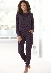 Vivance Dreams by Lascana Pyjama Set, 2 tlg. mit tonalem Animalprint