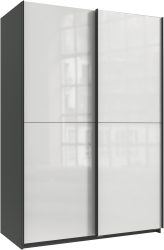 Wimex Kleiderschrank »Mugano, B/T/H 135 oder 180/65/198cm, Made in Germany«, (wähle Deine Ausstattung: Basic oder Premium!), 2 Schwebetüren mit oder ohne Spiegel, Metallgriffe