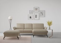 sit&more Ecksofa »Fashion«, wahlweise mit Kopfteilverstellung und Vorziehsitz, motorisch