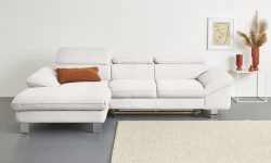 COTTA Ecksofa »Driver«, mit Kopfteilverstellung, wahlweise mit Bettfunktion
