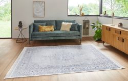 Nouristan - Teppich Oriental Velvet with Fringes Oriental Vintage Medaillon - 95 x 140 cm