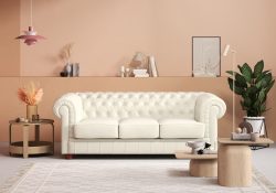 Max Winzer® Chesterfield-Sofa »Kent edel und bequem, tolle Detailverarbeitung, komfortable Armlehnen« 3-Sitzer mit aufwendiger Knopfheftung, Breite 205 cm