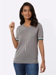 Casual Looks Kurzarmpullover »Rundhals-Pullover«