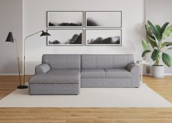 DOMO collection Ecksofa »Topper«, mit Recamiere, wahlweise mit Schlaffunktion