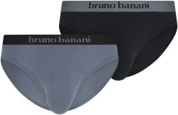 Bruno Banani Slip »Flowing«, (2er Pack), mit Logobund