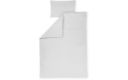 JULIUS ZÖLLNER Bettwäsche uni light grey 100 x 135 cm