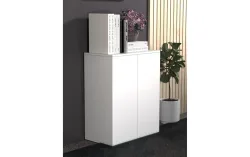 VCM Büroschrank Dalosa 2-Fach, weiss