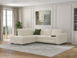 sit&more Ecksofa »Durness«, mit Federkern und hochwertigen Edelstahlfüssen, wahlweise mit Kopfteilverstellung, Bettfunktion und Stauraum oder mit Bettfunktion und Bettkasten