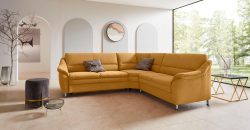 Places of Style Ecksofa »Cardoso«, mit Trapezecke für mehr Sitzkomfort, wahlweise auch mit Bettfunktion und Schublade und Relaxfunktion