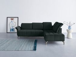 INOSIGN Ecksofa »Fresh«, Federkern, wahlweise mit Kopfteilverstellung, Armteilverstellung, und motorischem Vorziehsitz, Bezug Olympia SOFT CLEAN: leicht mit Wasser zu reinigen
