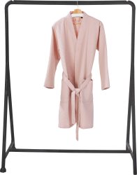 done.® Damenbademantel »MySense«, Waffelpiqué-Struktur, in leichter Qualität, reine Baumwolle, mit Schalkragen und aufgesetzten Taschen, kurz