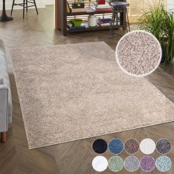 Carpet City Hochflor-Teppich »City Shaggy«, rechteckig, 30 mm Höhe, Teppich Einfarbig Uni, besonders flauschig-weich, ideal für Wohnzimmer & Schlafzimmer