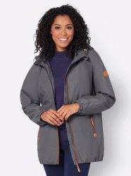 Casual Looks Langjacke mit Kapuze