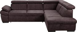 exxpo - sofa fashion Ecksofa, inklusive Kopfteil- und Armteilverstellung, wahlweise mit Bettfunktion und Bettkasten