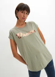 bonprix Longshirt aus Viskose-Mixgrün 36Damen