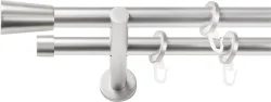 SN DECO GROUP Gardinenstange Ø 19 mm 2 läufig-läufig Fixmass;kürzbar
