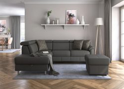 sit&more Ecksofa »Freetown«, inklusive Kopfteilverstellung und komfortablem Federkern, wahlweise mit Bettfunktion und Stauraum
