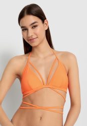 LSCN by LASCANA Triangel-Bikini-Top »Gina«, mit langem Bindeband