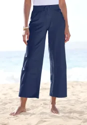 Beachtime by Lascana 7/8-Strandhose aus weichem Jersey, Wide-Leg, Jogginghose, Relaxhose