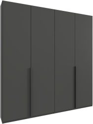 Wimex Kleiderschrank »Mugano,in 8 Breiten,3 Höhen,2 Tiefen, viele Farben, Made in Germany«, (in Basic oder Premium Ausstattung mit 2 weiteren Einlegeböden), mit langen oder kurzen Griffen aus Metall, mit oder ohne Spiegel