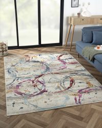 Myflair Möbel & Accessoires Teppich »Aurora 5«, rechteckig, 2 mm Höhe, Flachgewebe, im modernem Used Look, superflach, besonders weich durch Microfaser, ideal im Wohnzimmer, Schlafzimmer & Esszimmer