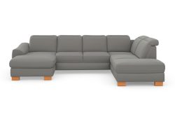 sit&more Wohnlandschaft »Durness«, mit Federkern und hochwertigen Massivholzfüssen, wahlweise mit Kopfteilverstellung, optional mit Bettfunktion und Stauraum