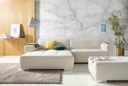 INOSIGN Ecksofa »Sapporo«, wahlweise Bettfunktion oder Sitztiefenverstellung, Federkern